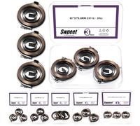 Swpeet 3Pcs 45 x 10 x 0.8mm Drill Press Return Springs Kit, Quill Spring Feed Return Coil Springs Assembly, Spring Steel Quill Feed Reset Spring Replacement for Bench Drill, Workshop Equipment Tools