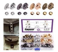 Swpeet 40 Sets 18mm Round Strong Magnetic Button Clasps Snaps, Metal Fastener Clasps Gold Silver Bronze Black DIY Craft Sewing Knitting Buttons Sets for Sewing, Purses, Bags, Clothes, Leather