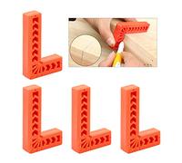 Swpeet 4Pcs 3" Degree Positioning Squares, 90 Degree Angles Clamping Square for Woodworking Corner Clamps, Carpenter Tool, Picture Frames, Boxes, Cabinets or Drawers