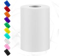 Swpeet 6 Inch by 100 Yards White Tulle Fabric Roll, Fabric Spool Tulle Ribbon, Netting Polyester Spool Ideal for DIY Handmade Birthday Party Wedding Decorations Christmas Craft Supplies