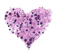 Swpeet 650 Pieces Assorted Sizes Resin Buttons 2 and 4 Holes Round Craft Buttons for Sewing DIY Crafts Children's Manual Button Painting (Purple)