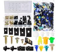 Swpeet Auto Clips Kit, 705Pcs Mixed Auto Universal Fastener Clips and Body Bolts Assortment, Engine Under Cover Splash Shield Guard Bolts Fastener Rivet Push Clips