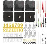 Swpeet Clock Movement Mechanism with Pasters, Mixed, 13mm, Modern