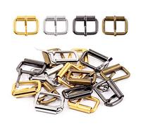 Swpeet S1175 60Pcs Heavy Duty 1 Inch / 25mm Bronze Multi-Purpose Metal Roller Buckles Metal Rings for Belts Hardware Bags Ring Hand DIY Accessories Keychains Belts and Dog Leash