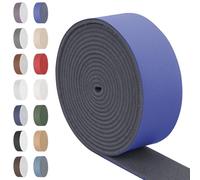 Swpeet Sapphire 1 Inch Wide 80 Inches Leather Strap, Single Sided Full Grain Leather Strips Cord String, Long Flat Belt Strips Ideal for DIY Craft Projects, Clothing, Jewelry, Wrapping