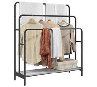 Swpsd Cloth Rack Grey sonoma 90 x 30 x 100.5 cm Engineered wood Coat hanger decorate Model879944