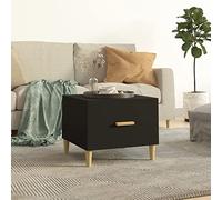 Swpsd Coffee table End Table Couch Accent Table Living Room Storage Console Unit Black 50x50x40 cm Engineered Wood Furniture black Coffee Tables Option9