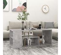 Swpsd Coffee table End Table Couch Accent Table Living Room Storage Console Unit Concrete Grey 100x50x40 cm Engineered Wood Furniture concrete grey Coffee Tables