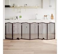 Swpsd Dog Gate Set of 6 Brown Oak Poplar Wood Dog door Model352231