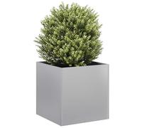 Swpsd Galvanized Steel Planter Box - Open Bottom Design for Gardens & Balconies - 40x40x40 cm Model860666