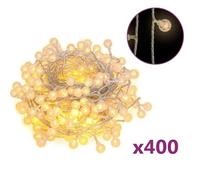 Swpsd Globe Fairy String Lights 40m 400 LED Warm White 8 Function Christmas Decorations Model328814