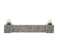 Swpsd H-Shaped Gabion Planter Steel Wire 260x40x40 cm lawn, courtyard Model145658