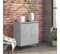 Swpsd Industrial Style Sideboard Cabinet with 2 Doors - Engineered Wood & Metal - Concrete Grey - 60 x 35 x 70 cm - Ideal for Home Decor Model806080
