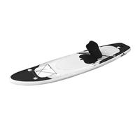 Swpsd Inflatable SUP Board Set for Adults, 330x76x10cm Black PVC Paddle Board with Removable Seat, Puncture-Proof UV Resistant for Learning Recreational Paddling and Small Wave Riding 93388