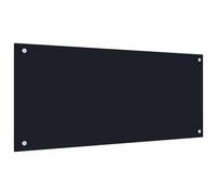 Swpsd Kitchen Backsplash 2 pcs Black 90 x 40 cm Tempered Glass splash guard Model3415437