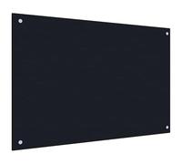 Swpsd Kitchen Backsplash 2 pcs Black 90 x 50 cm Tempered Glass splash guard Model3415438