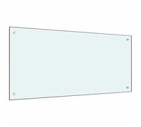 Swpsd Kitchen Backsplash 2 pcs White 100 x 50 cm Tempered Glass splash guard Model3415423