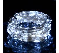 Swpsd LED Micro Fairy String Lights 40m 400 LED Cold White 8 Function Christmas Decorations Model328848