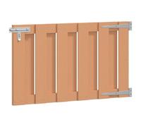 Swpsd Modern Garden Gate Brown 100x60cm WPC Aluminium for Patio Yard Privacy Weather Resistant 42039047
