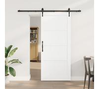 Swpsd Modern Sliding Door - Solid Wood & Metal, 2 Pack, White, Rectangular, Matte Finish, Easy Installation Model3333679