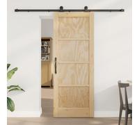 Swpsd Natural Wood Sliding Door - Brown, Rectangular, Indoor Use, 78 x 202 cm Model3333470