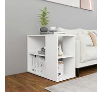 Swpsd Side Cabinets Sofa Side Tables White 60x30x50 cm Engineered Wood Living Room Bedroom Storage Console Unit Cabinet