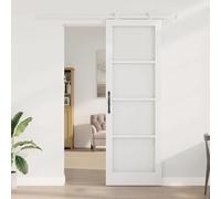 Swpsd Sliding Door Manual ORKDAL White 78 x 232 cm Wood and Metal Sliding Door Building Materials Model3332080