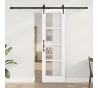 Swpsd Sliding Door with Hardware Set ORKDAL White 61x198.5 cm Sliding Barn Door Kit Model3332462