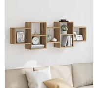 Swpsd Wall Shelf Artisian Oak 129x18x42 cm Engineered Wood ledge Model853226