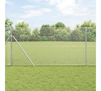Swpsd Welded Wire Fence Silver 1.2 x 10 m Steel Fence Model42004894