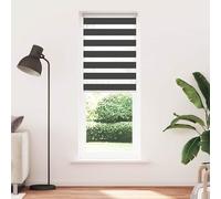 Swpsd Zebra Blind Black 100% Polyester 31.5x90.6 in Height-Adjustable Blackout Curtains for Window Privacy Protection Easy to Install Model4014283