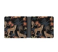 SWQNHTYC African Leopard Women's Small Wallet Change Pouch Leather Card Wallet Organizer