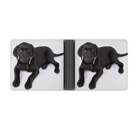 SWQNHTYC Black Labrador Dog Wallet Women Bifold Multi Card Slots Ladies Mini Purse