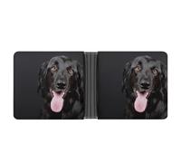 SWQNHTYC Black Labrador Wallet Women Bifold Multi Card Slots Ladies Mini Purse