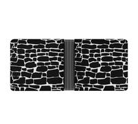 SWQNHTYC Black Wall Women's Small Wallet Change Pouch Leather Card Wallet Organizer