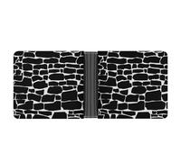 SWQNHTYC Black Wall Women's Small Wallet Change Pouch Leather Card Wallet Organizer