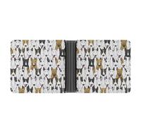 SWQNHTYC Bull Terrier Wallet Women Bifold Multi Card Slots Ladies Mini Purse