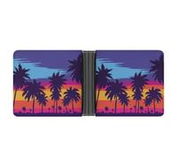 SWQNHTYC Coconut Tree Women's Small Wallet Change Pouch Leather Card Wallet Organizer