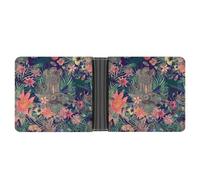 SWQNHTYC Egyptian Statue Feather Womens Pocket Wallet Case Leather Bifold Credit Card Holder