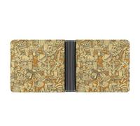 SWQNHTYC Foods Womens Pocket Wallet Case Leather Bifold Credit Card Holder