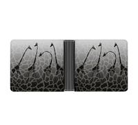 SWQNHTYC Giraffes Womens Pocket Wallet Case Leather Bifold Credit Card Holder