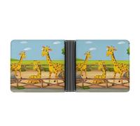 SWQNHTYC Giraffes Women's Small Wallet Change Pouch Leather Card Wallet Organizer