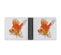 SWQNHTYC Goldfish Womens Pocket Wallet Case Leather Bifold Credit Card Holder