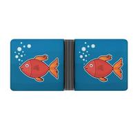 SWQNHTYC Goldfish Women's Small Wallet Change Pouch Leather Card Wallet Organizer