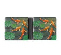 SWQNHTYC Goldfish Women's Small Wallet Change Pouch Leather Card Wallet Organizer