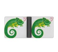 SWQNHTYC Green Lizard Wallet Women Bifold Multi Card Slots Ladies Mini Purse