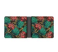 SWQNHTYC Green Pineapple Women's Small Wallet Change Pouch Leather Card Wallet Organizer