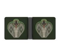 SWQNHTYC Green Snake Women's Small Wallet Change Pouch Leather Card Wallet Organizer