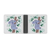 SWQNHTYC Koala Bear Women's Small Wallet Change Pouch Leather Card Wallet Organizer