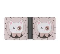 SWQNHTYC Lovely Pink Cat Wallet Women Bifold Multi Card Slots Ladies Mini Purse